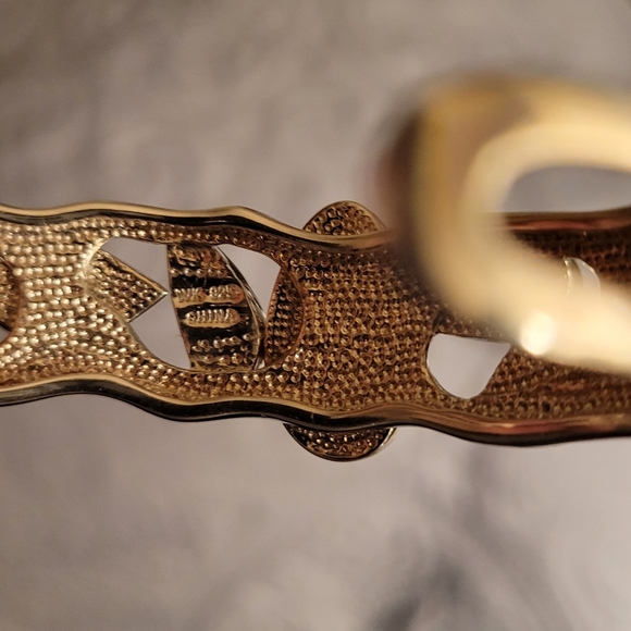 Whitney Kelly Sterling Silver Mosaic Inlay Blue Fire Opal Stone Cuff Bracelet - Picture 6 of 6